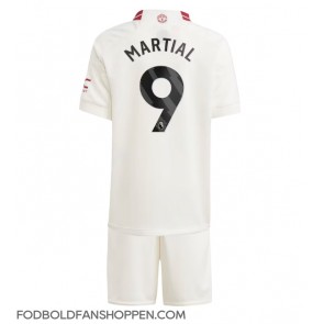 Manchester United Anthony Martial #9 Tredjetrøje Børn 2023-24 Kortærmet (+ Korte bukser)